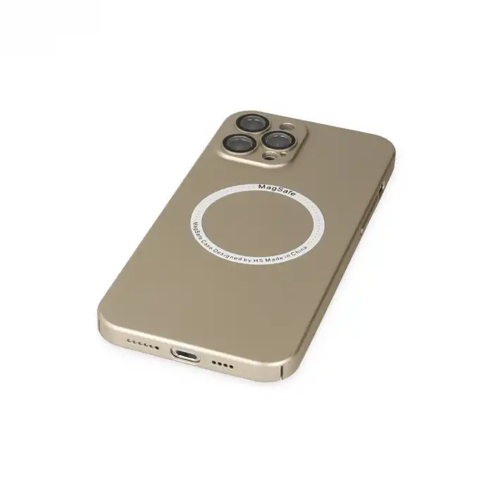 Apple İphone 12 Pro Kılıf Jack Magneticsafe Lens Silikon - Gold