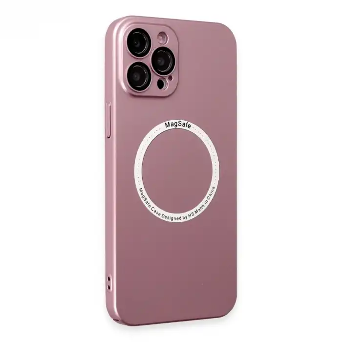 Apple İphone 12 Pro Kılıf Jack Magneticsafe Lens Silikon - Rose Gold