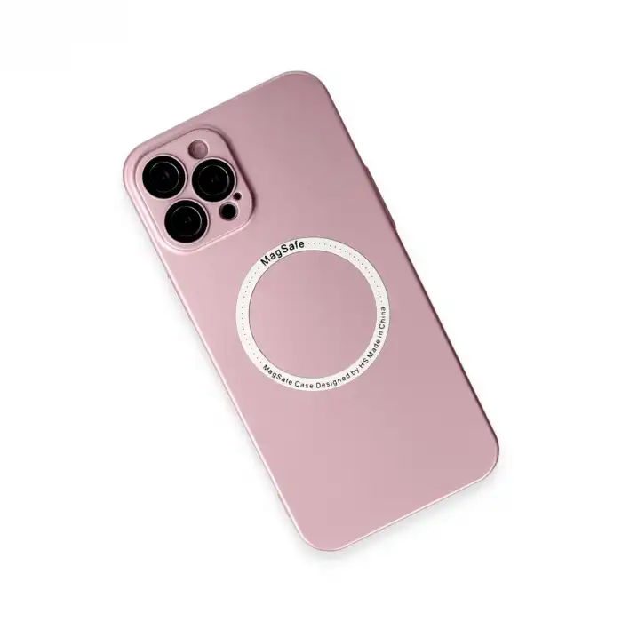 Apple İphone 12 Pro Kılıf Jack Magneticsafe Lens Silikon - Rose Gold