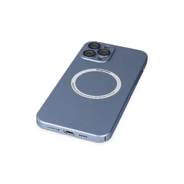 Apple İphone 12 Pro Kılıf Jack Magneticsafe Lens Silikon - Sierra Blue