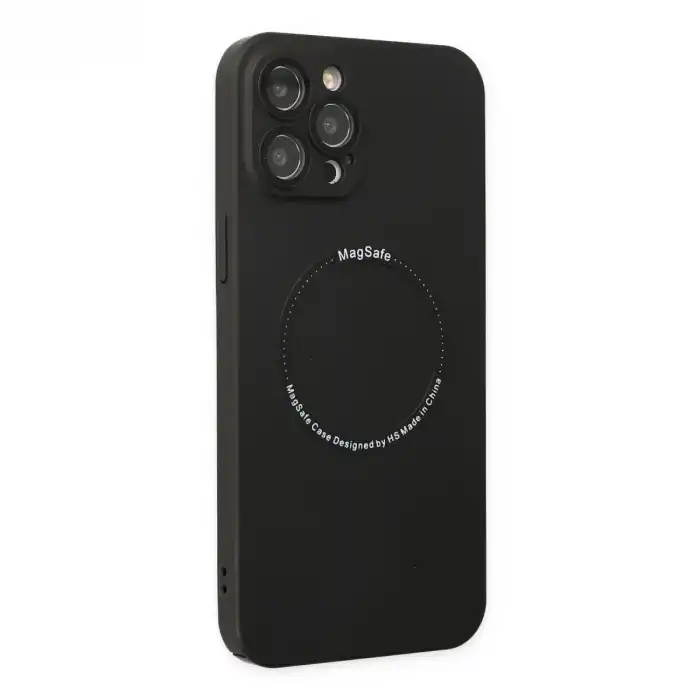 Apple İphone 12 Pro Kılıf Jack Magneticsafe Lens Silikon - Siyah