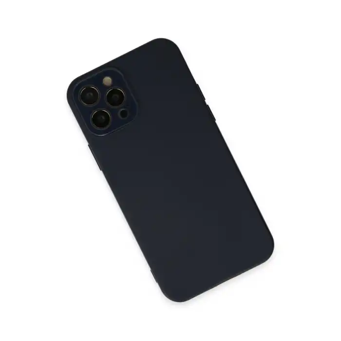 Apple İphone 12 Pro Kılıf Lansman Glass Kapak - Lacivert