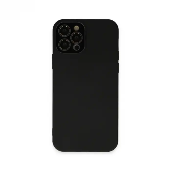 Apple İphone 12 Pro Kılıf Lansman Glass Kapak - Siyah