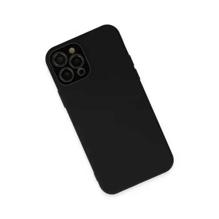 Apple İphone 12 Pro Kılıf Lansman Glass Kapak - Siyah
