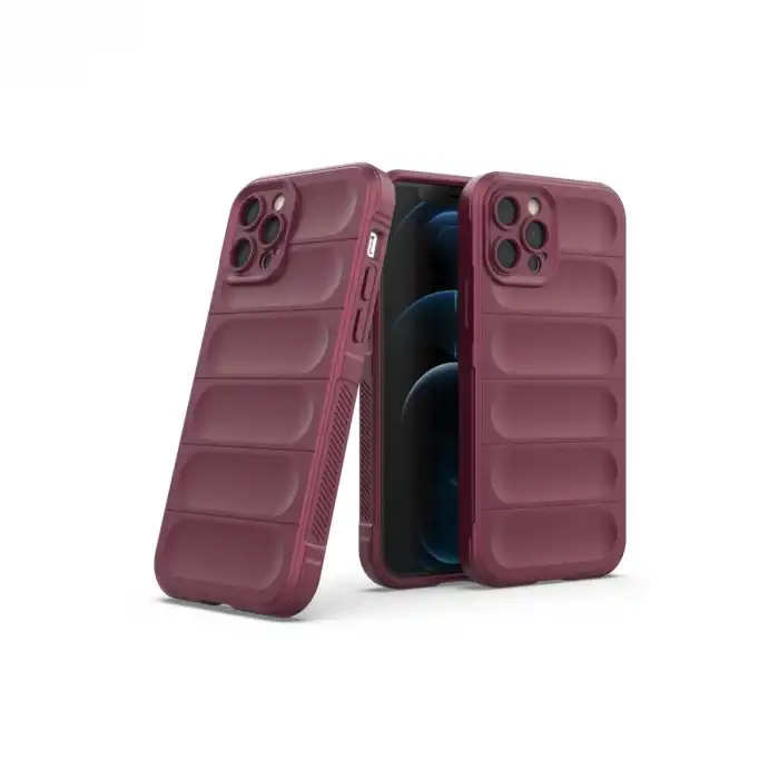 Apple İphone 12 Pro Kılıf Optimum Silikon - Bordo
