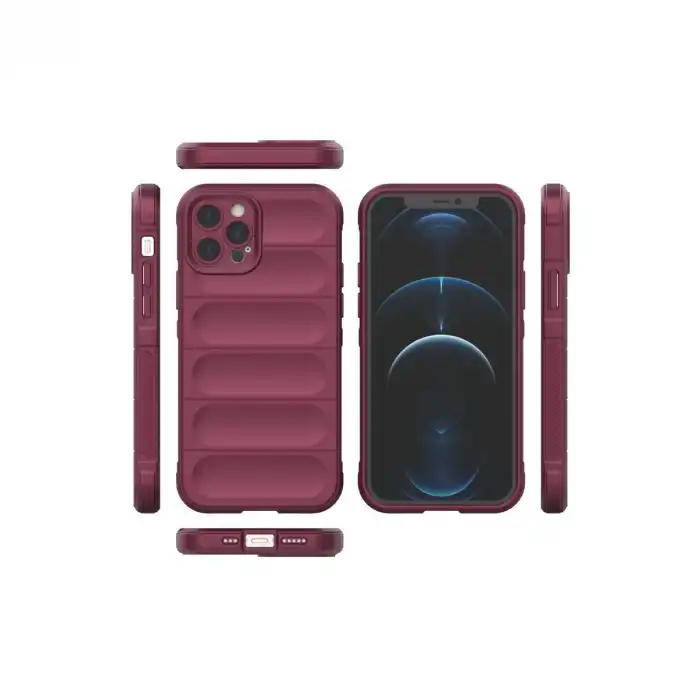 Apple İphone 12 Pro Kılıf Optimum Silikon - Bordo
