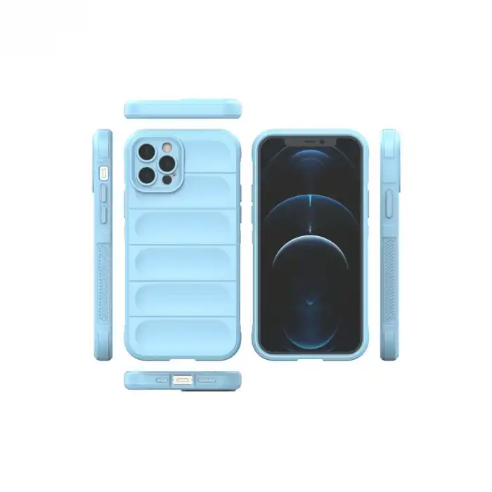 Apple İphone 12 Pro Kılıf Optimum Silikon - Sky Blue