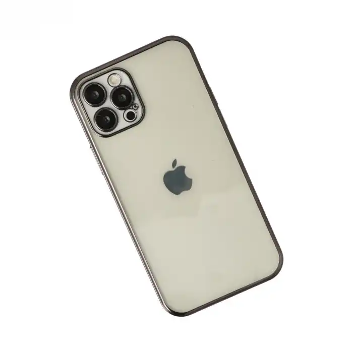 Apple İphone 12 Pro Kılıf Razer Lensli Silikon - Siyah