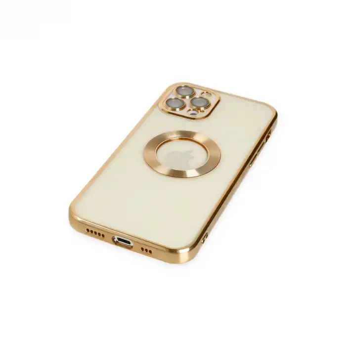 Apple İphone 12 Pro Kılıf Slot Silikon - Gold
