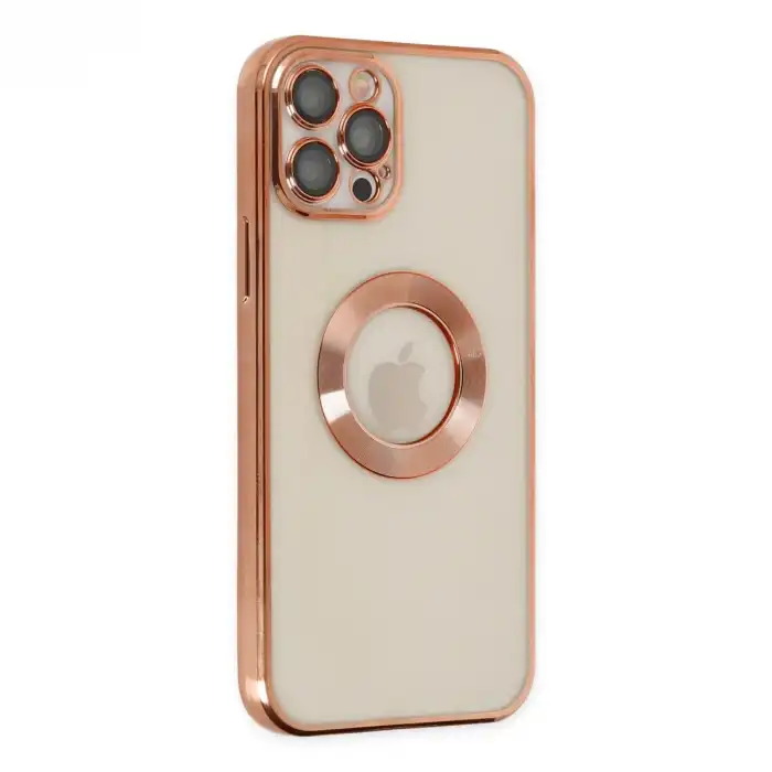 Apple İphone 12 Pro Kılıf Slot Silikon - Rose Gold