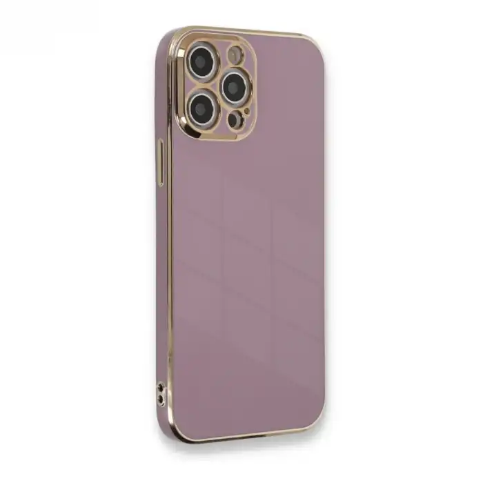 Apple İphone 12 Pro Kılıf Volet Silikon - Mor