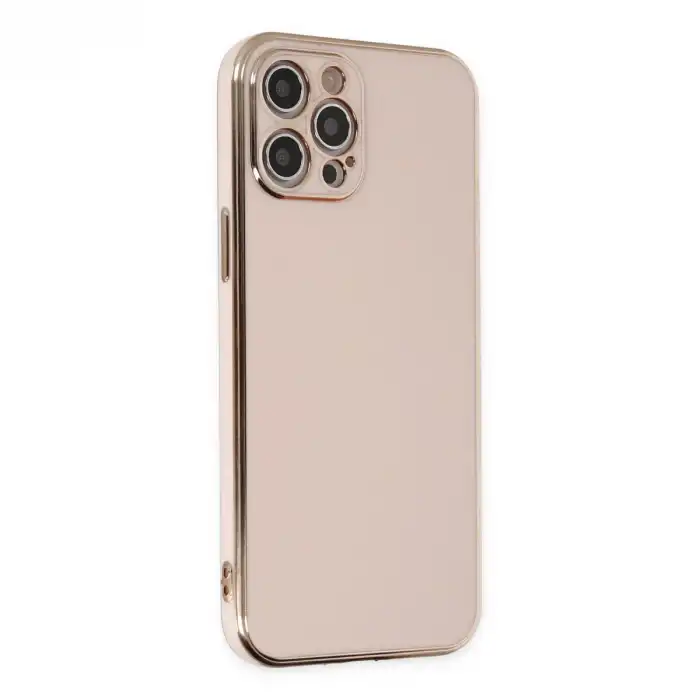 Apple İphone 12 Pro Kılıf Volet Silikon - Pembe