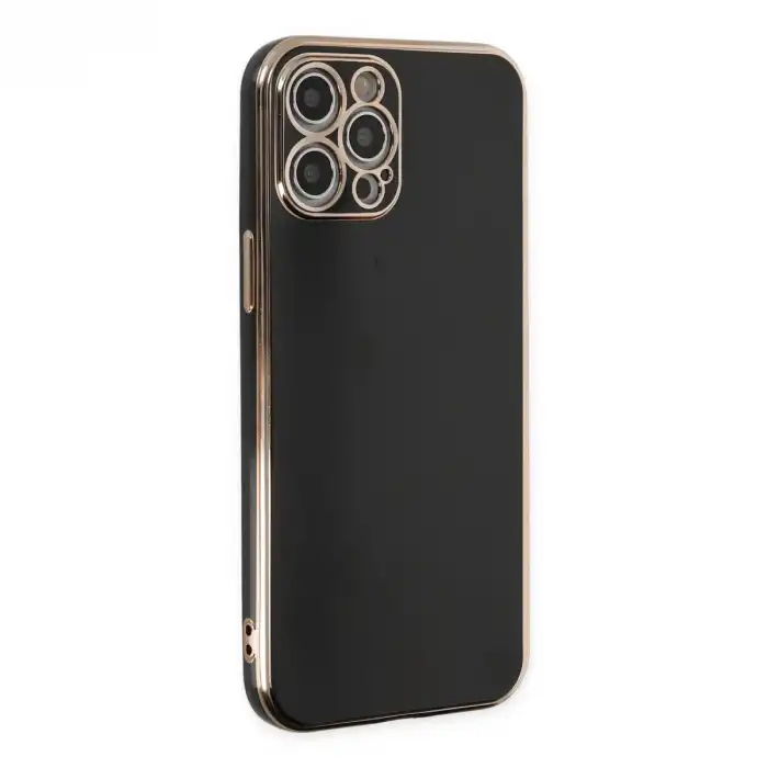 Apple İphone 12 Pro Kılıf Volet Silikon - Siyah