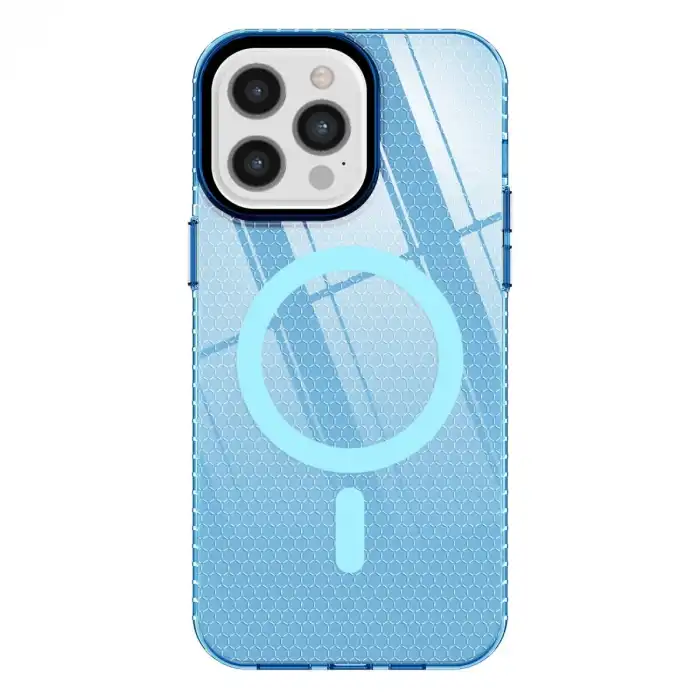 Apple İphone 12 Pro Max Kılıf Beta Magneticsafe Silikon - Mavi