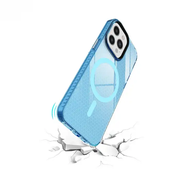Apple İphone 12 Pro Max Kılıf Beta Magneticsafe Silikon - Mavi