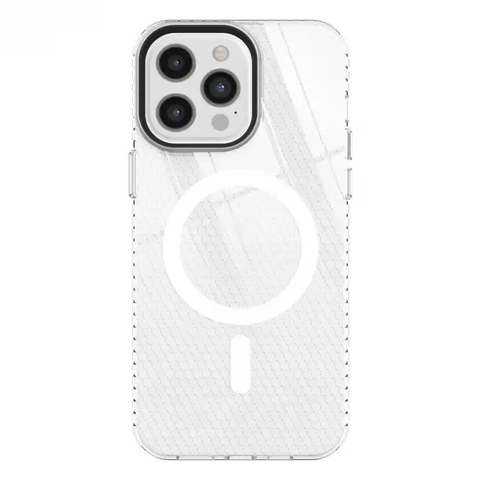 Apple İphone 12 Pro Max Kılıf Beta Magneticsafe Silikon - Şeffaf