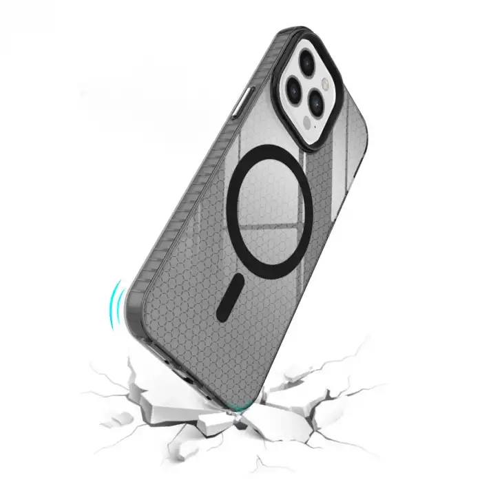 Apple İphone 12 Pro Max Kılıf Beta Magneticsafe Silikon - Siyah