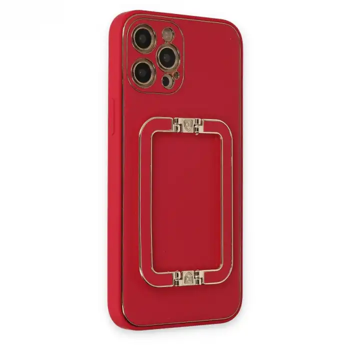 Apple İphone 12 Pro Max Kılıf Coco Elit Kapak - Kırmızı
