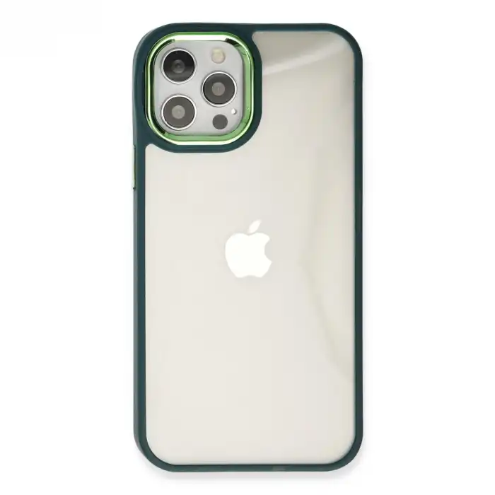Apple İphone 12 Pro Max Kılıf Dora Kapak - Haki Yeşil