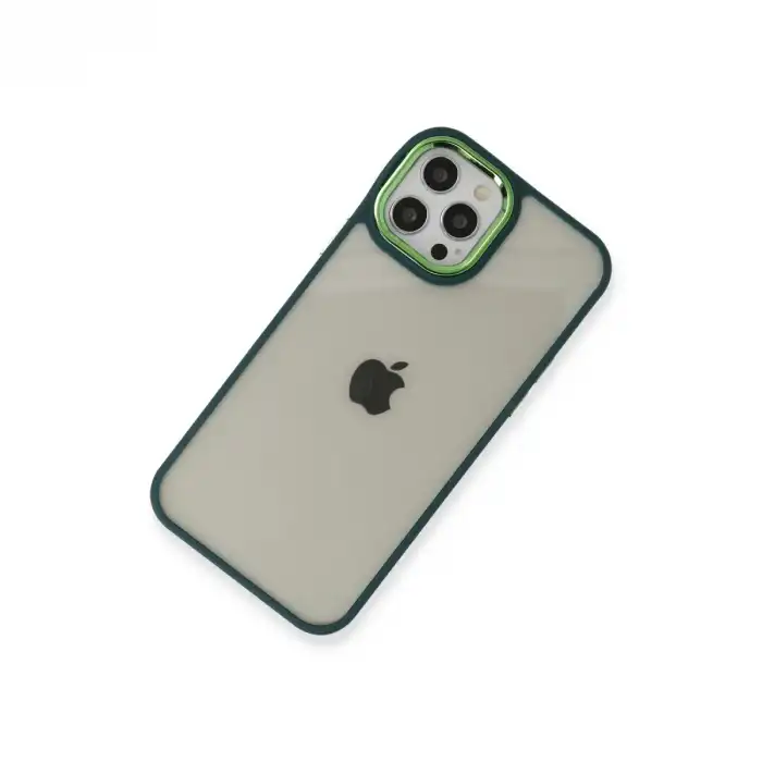 Apple İphone 12 Pro Max Kılıf Dora Kapak - Haki Yeşil