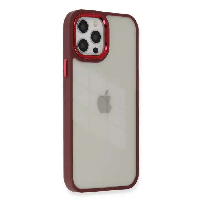 Apple İphone 12 Pro Max Kılıf Dora Kapak - Kırmızı