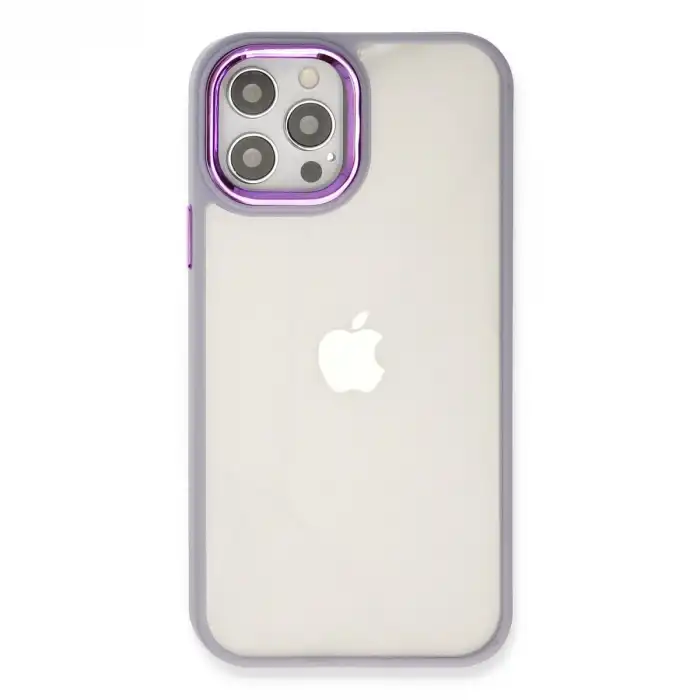 Apple İphone 12 Pro Max Kılıf Dora Kapak - Lila