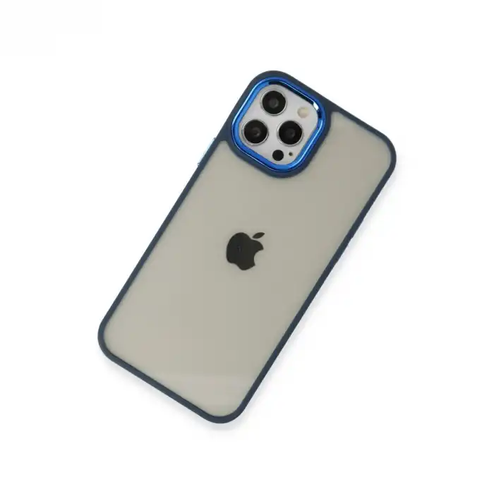 Apple İphone 12 Pro Max Kılıf Dora Kapak - Mavi