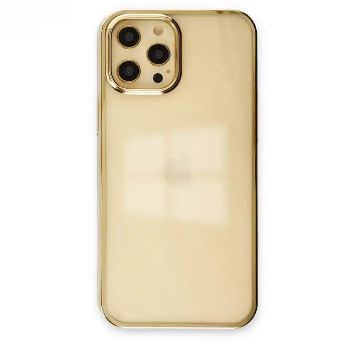 Apple İphone 12 Pro Max Kılıf Element Silikon - Gold