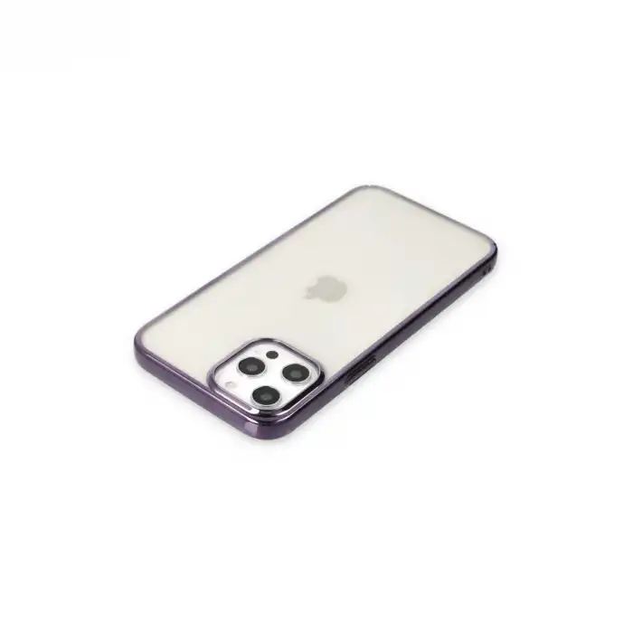 Apple İphone 12 Pro Max Kılıf Element Silikon - Mor