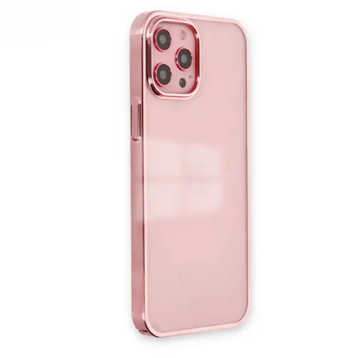 Apple İphone 12 Pro Max Kılıf Element Silikon - Pembe
