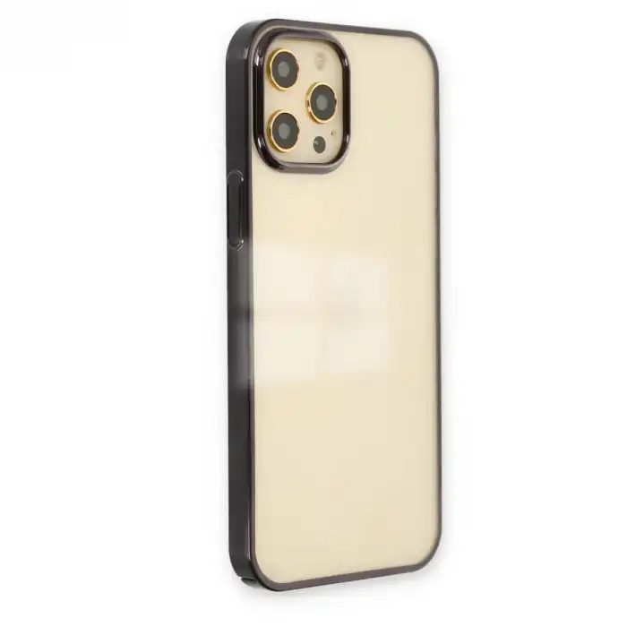 Apple İphone 12 Pro Max Kılıf Element Silikon - Siyah