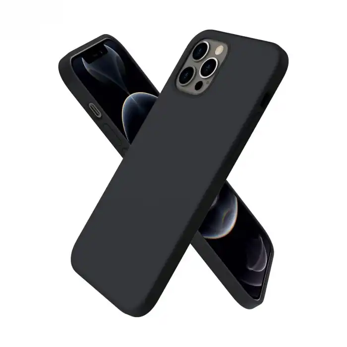 Apple İphone 12 Pro Max Kılıf First Silikon - Siyah