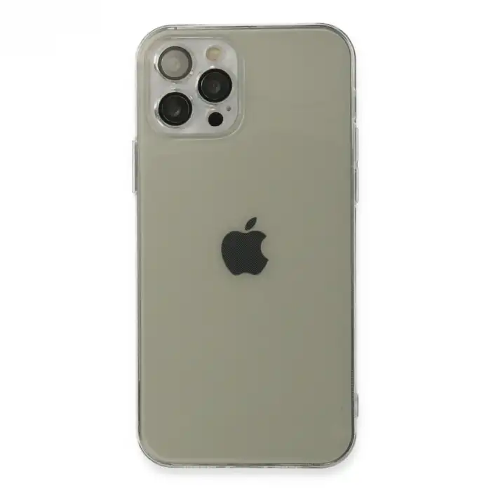 Apple İphone 12 Pro Max Kılıf Fly Lens Silikon - Şeffaf