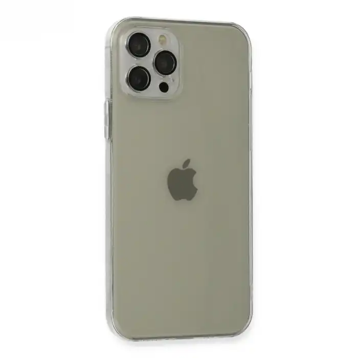 Apple İphone 12 Pro Max Kılıf Fly Lens Silikon - Şeffaf