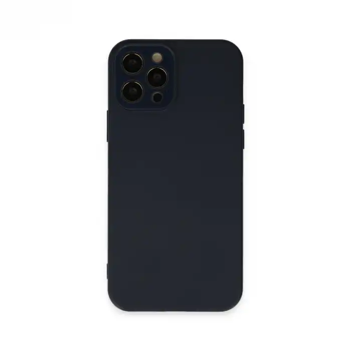 Apple İphone 12 Pro Max Kılıf Lansman Glass Kapak - Lacivert