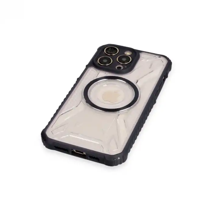 Apple İphone 12 Pro Max Kılıf Prag Magneticsafe Kapak - Siyah