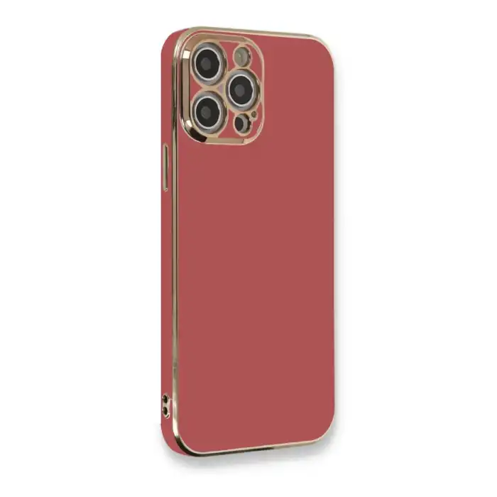 Apple İphone 12 Pro Max Kılıf Volet Silikon - Kırmızı