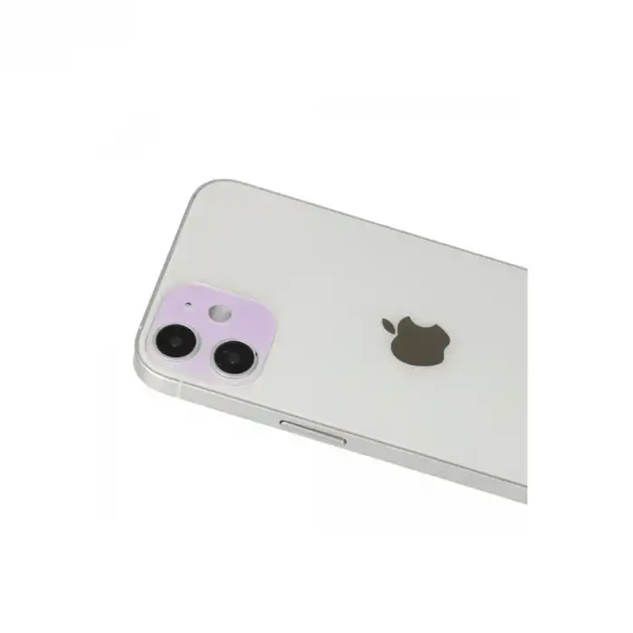 Apple İphone 12 Rainbow Kamera Lens Koruma Cam - Mor