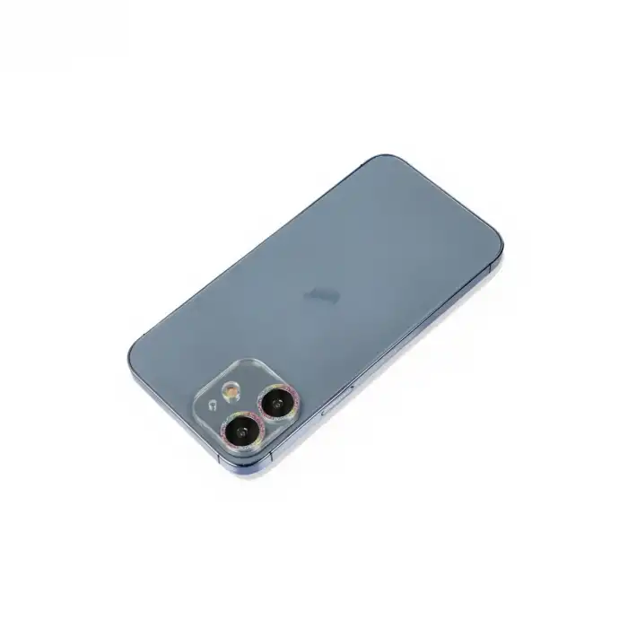 Apple İphone 12 Shine Kamera Lens Koruma Cam - Rainbow