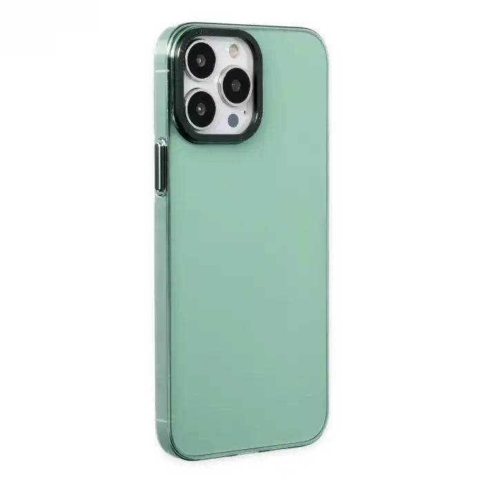 Apple İphone 13 Pro Kılıf Anka Pc Sert Metal Kapak - Yeşil