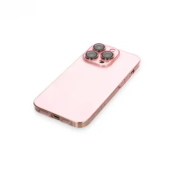 Apple İphone 13 Pro Kılıf Armada Lensli Kapak - Rose Gold