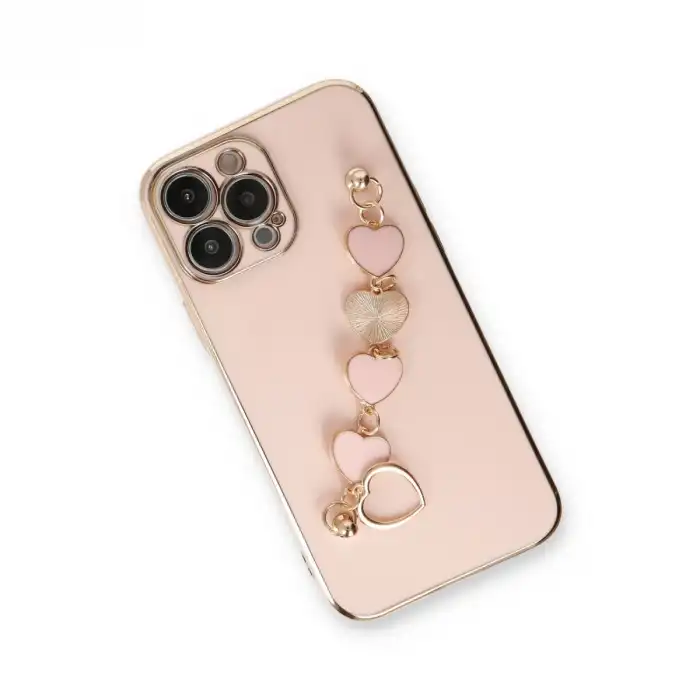 Apple İphone 13 Pro Kılıf Esila Silikon - Pudra