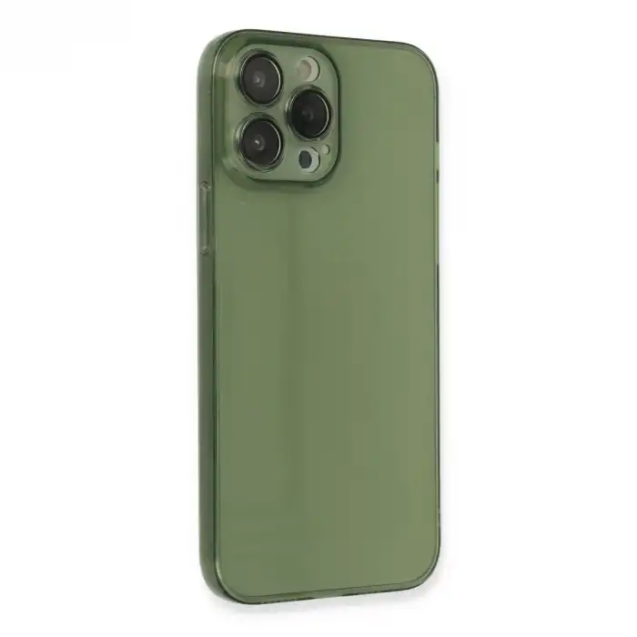 Apple İphone 13 Pro Kılıf Fly Lens Silikon - Yeşil