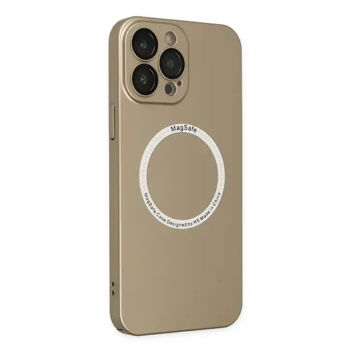 Apple İphone 13 Pro Kılıf Jack Magneticsafe Lens Silikon - Gold