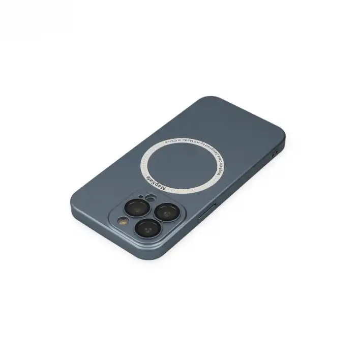 Apple İphone 13 Pro Kılıf Jack Magneticsafe Lens Silikon - Sierra Blue