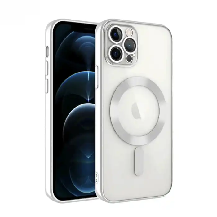 Apple İphone 13 Pro Kılıf Kross Magneticsafe Kapak - Gümüş