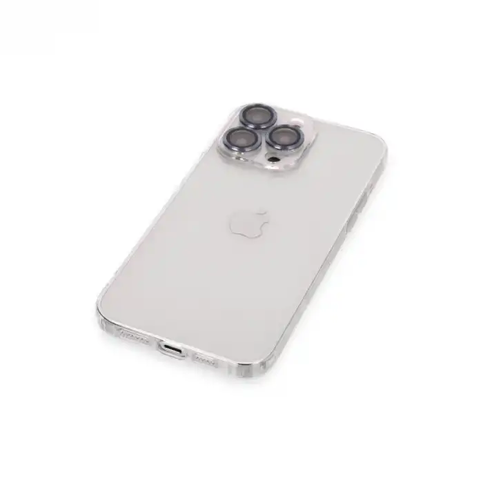 Apple İphone 13 Pro Kılıf Luko Lens Silikon - Sierra Blue