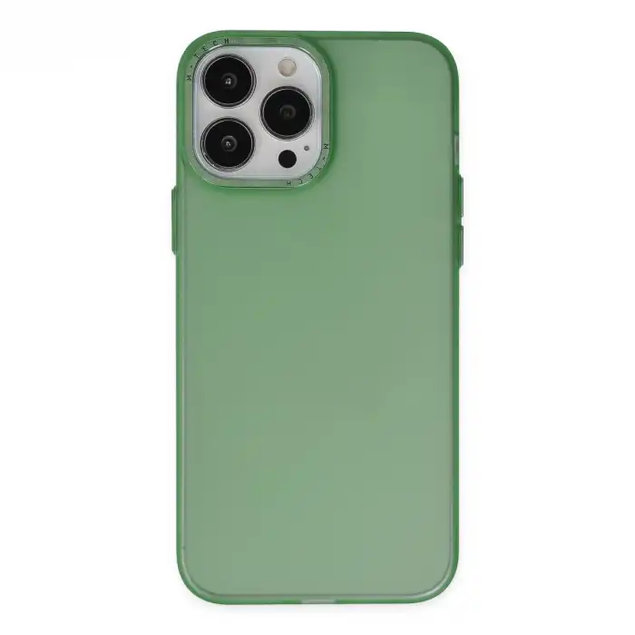 Apple İphone 13 Pro Kılıf Modos Metal Kapak - Koyu Yeşil