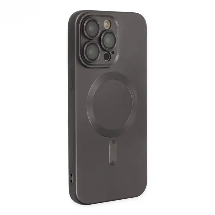 Apple İphone 13 Pro Kılıf Moshi Lens Magneticsafe Silikon - Füme