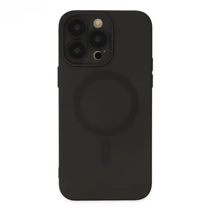 Apple İphone 13 Pro Kılıf Moshi Lens Magneticsafe Silikon - Siyah